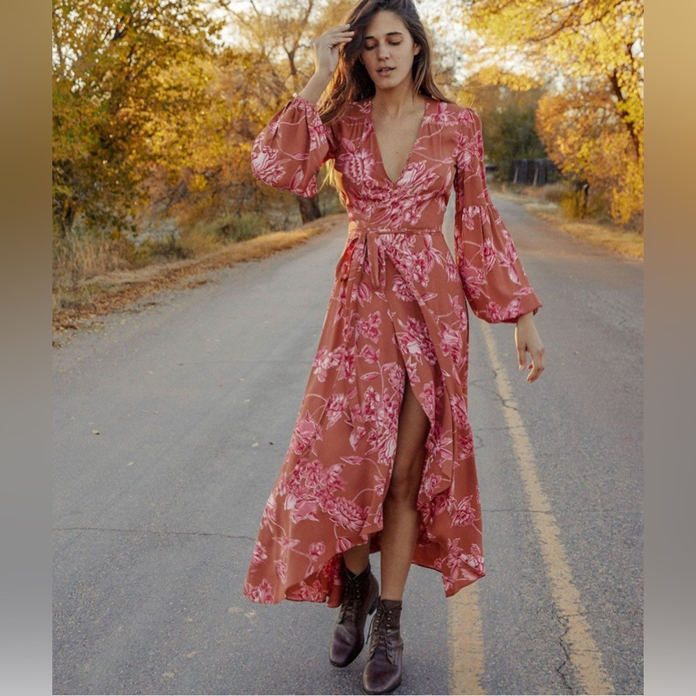 Christy Dawn The Bergen Dress in Crimson Bloom